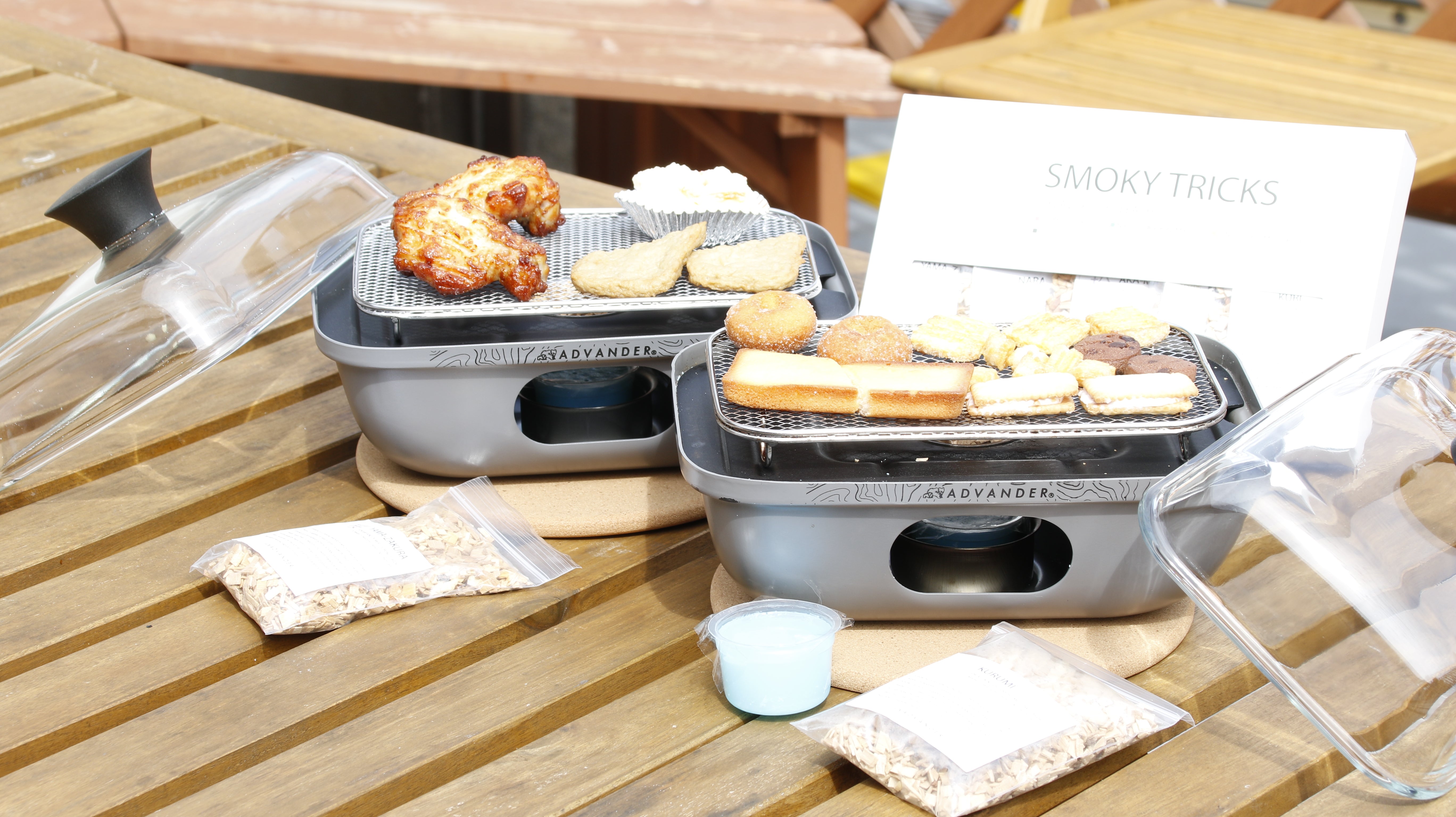 【ADVANDER】SMOKY MAGIC COMBO （SOTO燻製チップ付） ADVANDER｜Smoky Magic Combo｜燻製器 – Tsuda Shokai